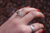 Size 6.5 Dendritic Agate Ring Set