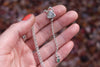 Dendritic Agate x Tourmaline Lariat Necklace 2 (16 inch chain)