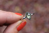 Size 9 Peridot with Ludwigite Ring
