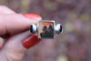 Size 7 Dendritic Agate x Onyx Ring