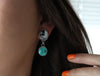 Emerald Valley Turquoise x White Buffalo Mismatched Stud Earrings