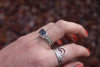 Size 8 Dendritic Agate Ring Set