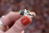 Size 8.5 Dendritic Agate x Peridot Ring *DISCOUNTED*