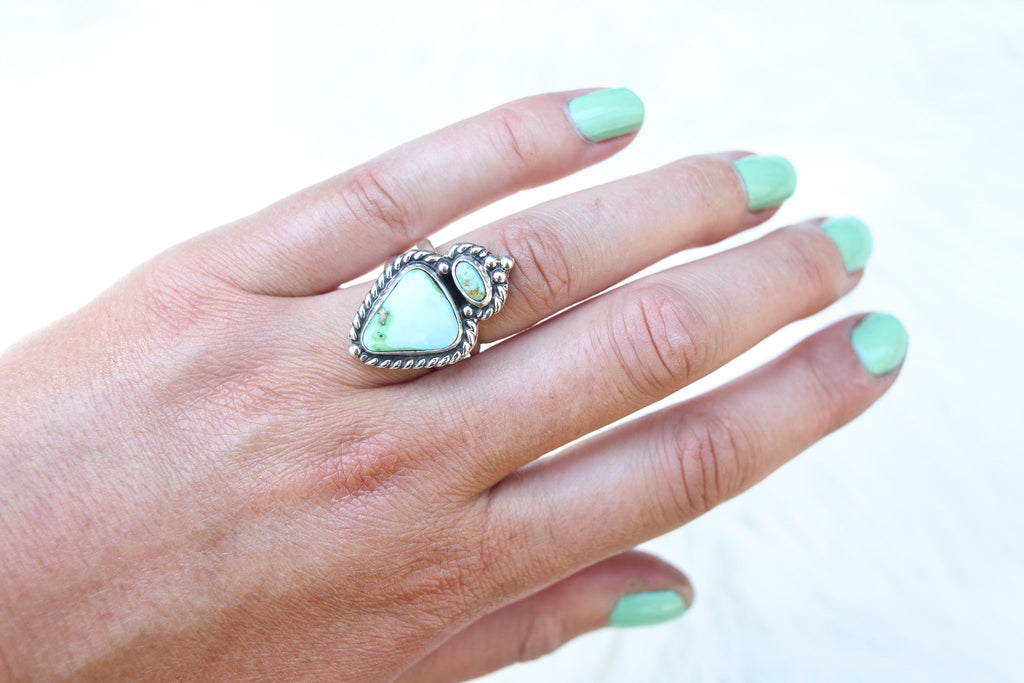 Size 7 Royston x Sonoran Mountain Turquoise Ring