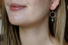 Sonoran Gold Turquoise Hoop Earrings