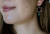 Sonoran Mountain Turquoise Hoop Earrings