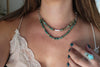 Fox Turquoise Beaded Necklace (18 inches)