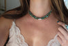 Fox Turquoise Beaded Necklace (18 inches)