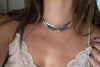 Spiny Oyster x Fox Turquoise x Pearls Beaded Necklace (18 inches)