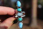 Size 7.5 Stacked Turquoise x Opal Ring