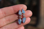 Australian Opal Dangly Stud Earrings