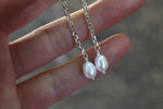 Sierra Bella Turquoise x Pearls Lariat Earrings