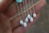White Water Turquoise x Pearls Earrings 2