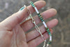 Fox Turquoise x Pearls Beaded Necklace (16 inches)