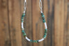 Fox Turquoise x Pearls Beaded Necklace (16 inches)