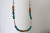 Spiny Oyster x Fox Turquoise x Pearls Beaded Necklace (18 inches) 2