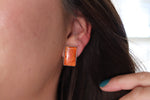Coral Stud Earrings