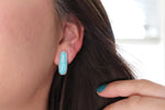 White Water Turquoise Stud Earrings