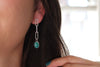 Sonoran Gem Turquoise Paperclip Chain Earrings