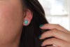 Fox Turquoise Stud Earrings