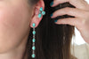 Emerald Valley Turquoise Dangly Stud Earrings