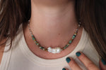 Pearl x Fox Turquoise Beaded Necklace (16 inches)