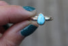 Size 9 Lone Mountain Turquoise Ring