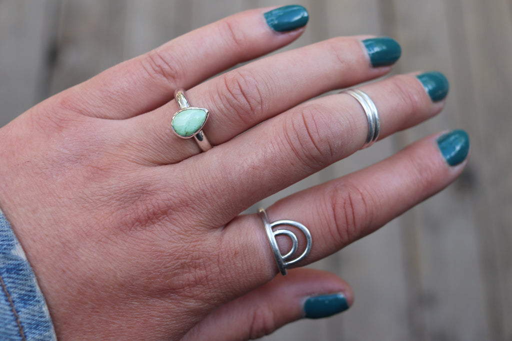 Size 7 Sonoran Gold Turquoise Ring