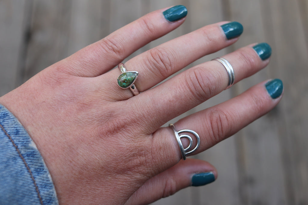 Size 6 Sonoran Gold Turquoise Ring