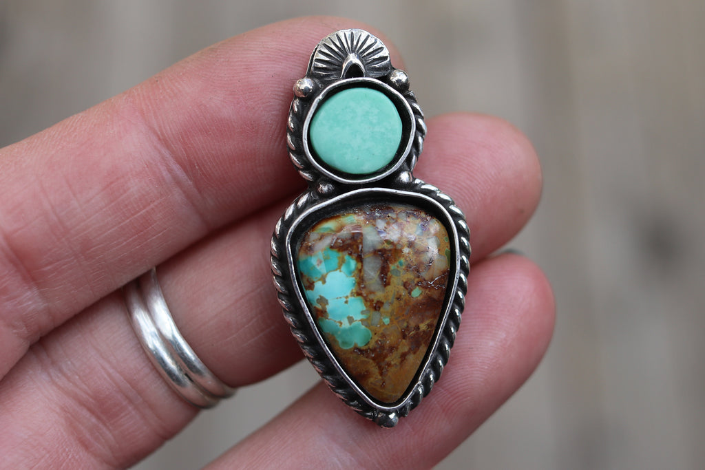 Damale x Royston Ribbon Turquoise Ring - Finish In Your Size