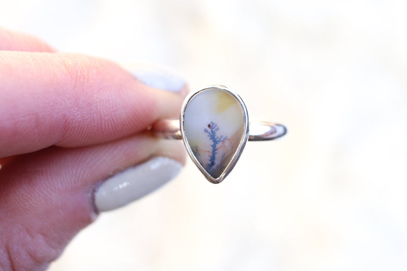 Size 11 Dendritic Agate Ring