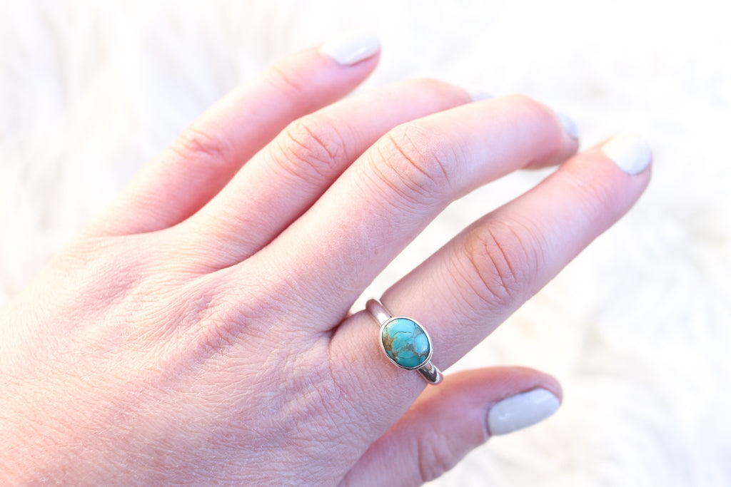 Size 9 Hubei Turquoise Ring