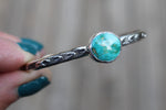 Emerald Valley Turquoise Stamped Cuff 1 (6 inches)