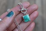 Emerald Valley Turquoise Toggle Clasp Necklace 1 (16 inch chain)