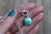 Emerald Valley Turquoise Toggle Clasp Necklace 2 (16 inch chain)