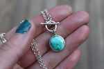 Emerald Valley Turquoise Toggle Clasp Necklace 2 (16 inch chain)