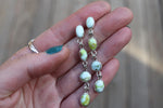 Palomino Variscite Dangly Stud Earrings