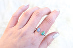 Size 10-11 Australian Opal x Sonoran Mountain Turquoise (Adjustable)