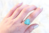 Size 8 Sonoran Gold Turquoise Ring