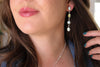 Palomino Variscite Dangly Stud Earrings