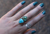 Sonoran Gold x White Water Turquoise Ring  - Finish In Your Size