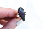 Size 6 Purple Labradorite Ring
