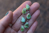 Sonoran Gold Turquoise Dangly Stud Earrings
