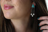 White Water Turquoise x Pearls Stud Earrings 3