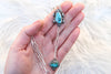 Double Sonoran Gold Turquoise Lariat Necklace