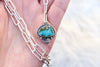 Double Sonoran Gold Turquoise Lariat Necklace