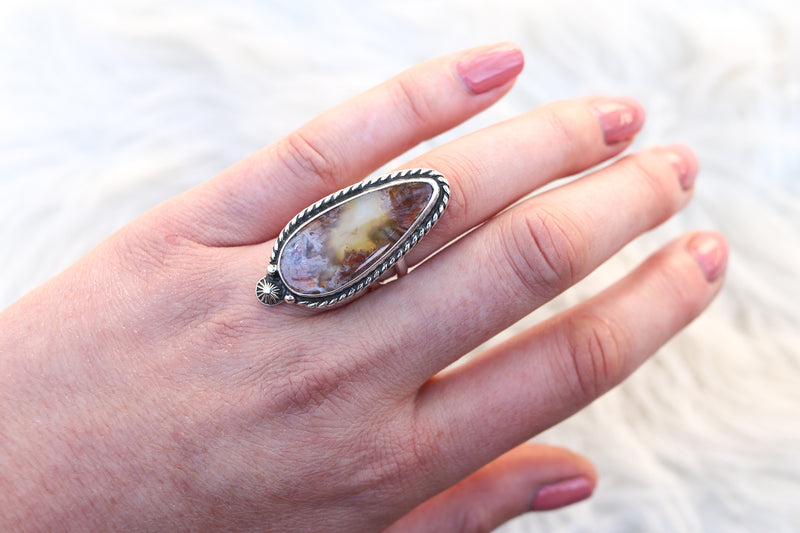 Size 7 Turkish Stick Agate Ring