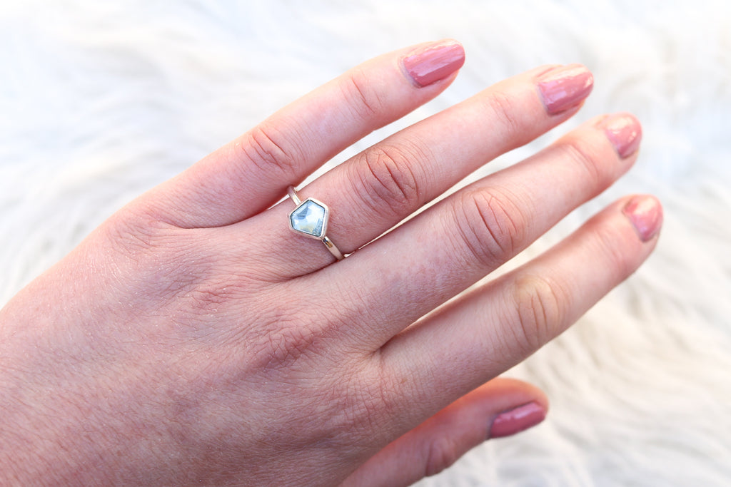 Size 7 Aquamarine Ring