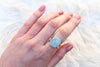 Size 8 Aquamarine Ring