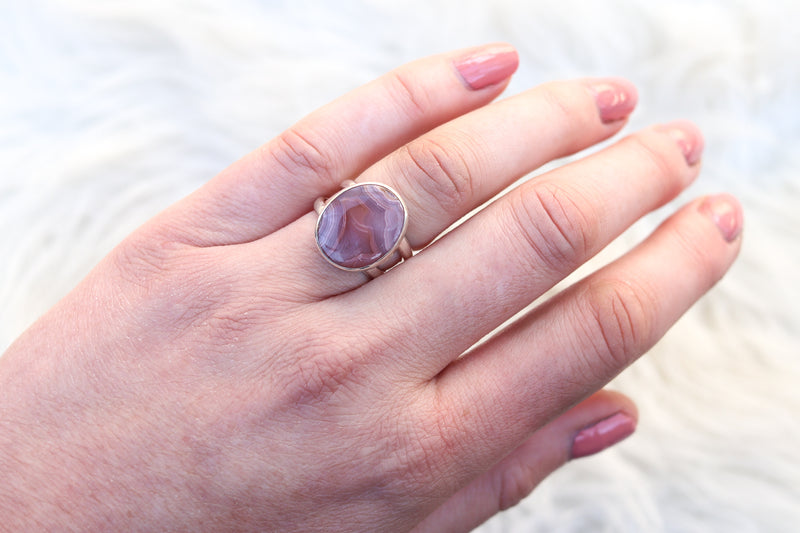 Size 6 Laguna Agate Ring